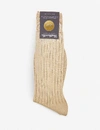 Pantherella Mens Beige Sea Island Organic Cotton Socks In Beige