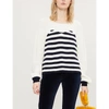 CLAUDIE PIERLOT MAEVA STRIPED JUMPER