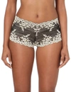 Wacoal Embrace Lace Embroidered Boyshort Underwear Lingerie In Black