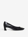 Roger Vivier 45mm Belle Vivier Patent Leather Pumps In Black