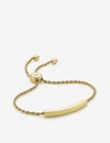 MONICA VINADER MONICA VINADER WOMEN'S LINEAR 18CT GOLD VERMEIL-PLATED SILVER BRACELET,56537352