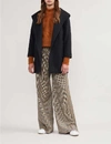 Max Mara Rialto Wrap-over Camel Hair Coat In Navy