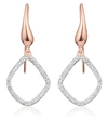 MONICA VINADER MONICA VINADER WOMEN'S RIVA KITE ROSE-GOLD VERMEIL AND DIAMOND EARRINGS,66105213