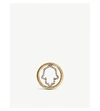 ANNOUSHKA HAND OF FATIMA 18CT YELLOW GOLD AND DIAMOND HOOPLA,10754324