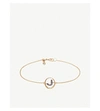 ANNOUSHKA 18CT YELLOW GOLD AND DIAMOND INITIAL J BRACELET,10754586