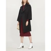 THEORY BELTED DOUBLE-FACED WOOL AND CASHMERE-BLEND COAT