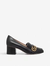 Gucci 55mm Marmont Fringed Leather Pumps In Black