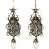 ALEXANDER MCQUEEN BEETLE DROP EARRINGS