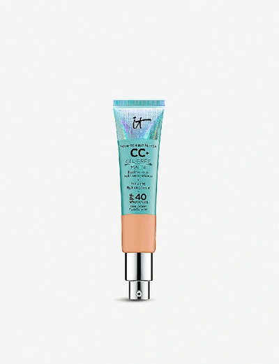 It Cosmetics Cc+ Cream Oil-free Matte With Spf 40 Neutral Tan 1.08 oz/ 32 ml
