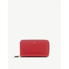 SMYTHSON PANAMA DOUBLE ZIPPED GRAINED-LEATHER TRAVEL WALLET