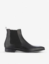 MAGNANNI MENS BLACK LEATHER CHELSEA BOOTS 11,690-10004-4182900109