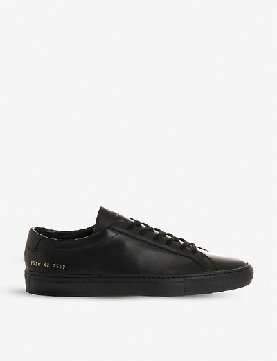 Common Projects Mens Black Achilles Low-top Trainers