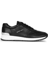Michael Michael Kors Allie Strider Leather Sneakers In Black