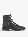 Givenchy Elegant Studded Leather Ankle Boots