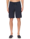 VILEBREQUIN MENS NAVY BLUE BAIE LINEN CARGO SHORTS L,429-2000511-BAIP612P