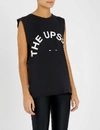 The Upside Logo Graphic Crewneck Muscle Tank In Black