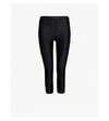 THE UPSIDE WOMENS BLACK NYC CROPPED STRETCH-JERSEY LEGGINGS