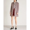 RED VALENTINO HOUNDSTOOTH WOOL-BLEND COAT