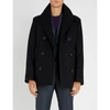 TIGER OF SWEDEN OPALON DOUBLE-BREASTED WOOL-BLEND PEACOAT