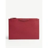 GIVENCHY RED ANTIGONA GRAINED LEATHER POUCH