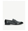 Bally Grained Leather Penny Loafers In Black