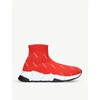 Balenciaga Speed High-top Sneakers In Red