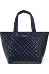 MZ WALLACE METRO LEATHER-TRIMMED QUILTED VINYL TOTE