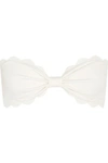 Marysia Antibes Scalloped Bandeau Bikini Top In White