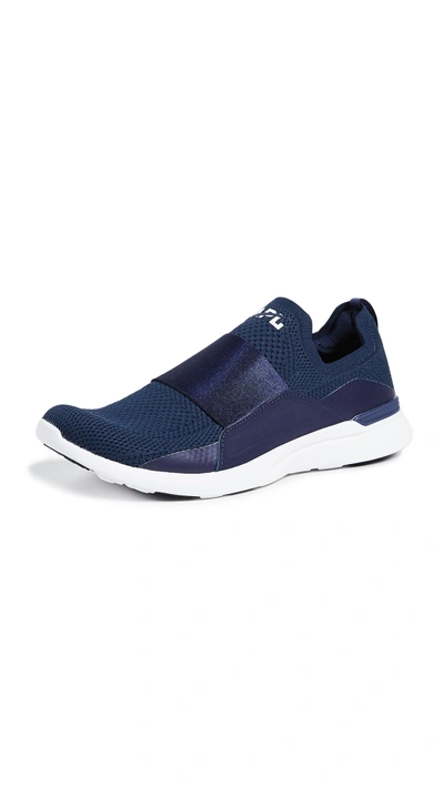 Apl Athletic Propulsion Labs Techloom Bliss Running Sneakers In Navy