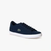 LACOSTE MEN'S LEROND CANVAS SNEAKERS - 10