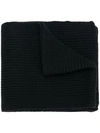 MONCLER RIBBED KNIT SCARF