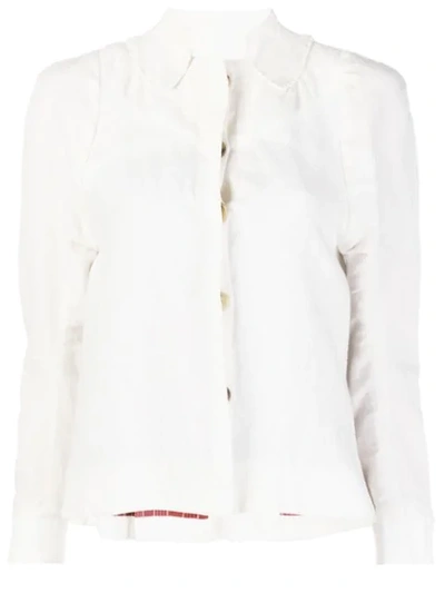 Atelier Bâba Schmale Hemdjacke In White