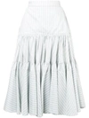 CALVIN KLEIN 205W39NYC CALVIN KLEIN 205W39NYC FULL MIDI SKIRT - WHITE