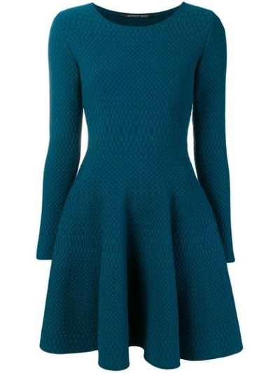 Antonino Valenti Patterned Short Dress In Blue