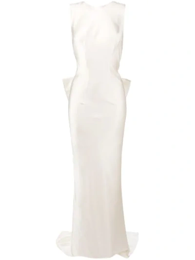 Parlor Sleeveless Shift Maxi Dress In White