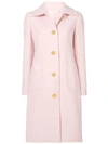TORY BURCH TORY BURCH SINGLE BREASTED COAT - PINK