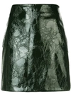 NOMIA NOMIA TEXTURED STRAIGHT MINI SKIRT - BLACK