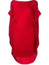 PAULA KNORR RUCHED MIDI DRESS