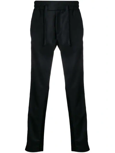 Christian Pellizzari Straight Leg Track Pants In Black