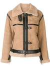 VICTORIA VICTORIA BECKHAM SHEARLING FITTED JACKET