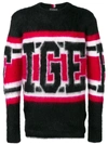 TOMMY HILFIGER HILFIGER COLLECTION LOGO JUMPER - BLACK