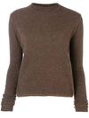 RICK OWENS HIGH COLLAR JUMPER