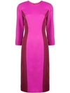 MILLY COLOUR BLOCK FITTED DRESS