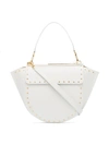 WANDLER WHITE HORTENSIA MEDIUM LEATHER SHOULDER BAG