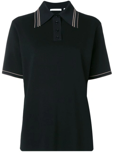 Helmut Lang Short Sleeved Polo In Black