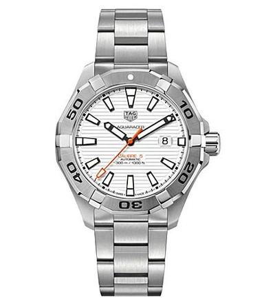 Tag Heuer Way2013.ba0927 Aquaracer Stainless Steel Watch In Silver