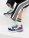 Adidas Originals Falcon Sneaker In Mint Multi - Green In Green