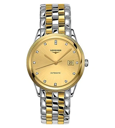 Longines L4.874.3.37.7 Flagship Diamond And Gold Watch