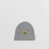 BURBERRY Embroidered Archive Logo Wool Blend Beanie,40801171