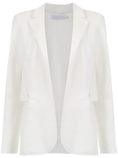 Mara Mac Removable Sleeves Blazer In 0019